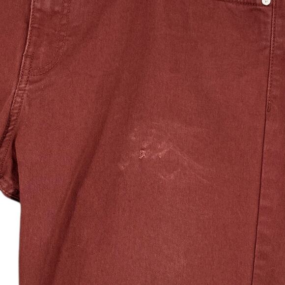 H&M Maroon Rust Five Pocket Slim Fit Distressed Casual Jeans US 33 x 31 - Picture 7 of 7